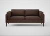 Sonno 3 Seater Sofa Heritage Leather Chestnut 2064 / Walnut