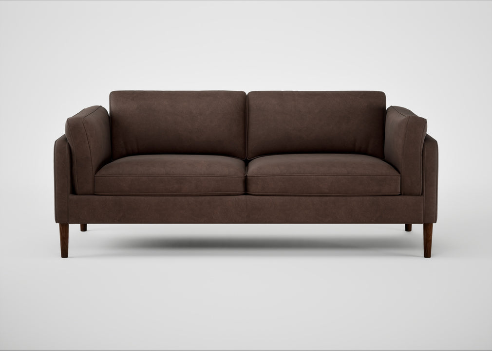 Sonno 3 Seater Sofa Heritage Leather Chestnut 2064 / Walnut