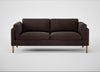 Sonno 3 Seater Sofa Heritage Leather Dark Walnut 2069 / Natural