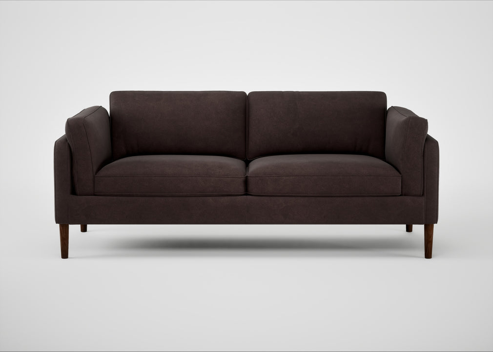 Sonno 3 Seater Sofa Heritage Leather Dark Walnut 2069 / Walnut