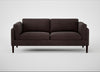 Sonno 3 Seater Sofa Heritage Leather Dark Walnut 2069 / Wenge Black