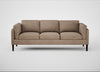 Sonno 4 Seater Sofa Heritage Leather Camel 2015 / Wenge Black