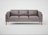 Sonno 4 Seater Sofa Heritage Leather Stone Grey 2060 / Natural