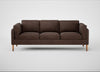 Sonno 4 Seater Sofa Heritage Leather Chestnut 2064 / Natural