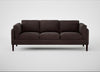 Sonno 4 Seater Sofa Heritage Leather Dark Walnut 2069 / Wenge Black