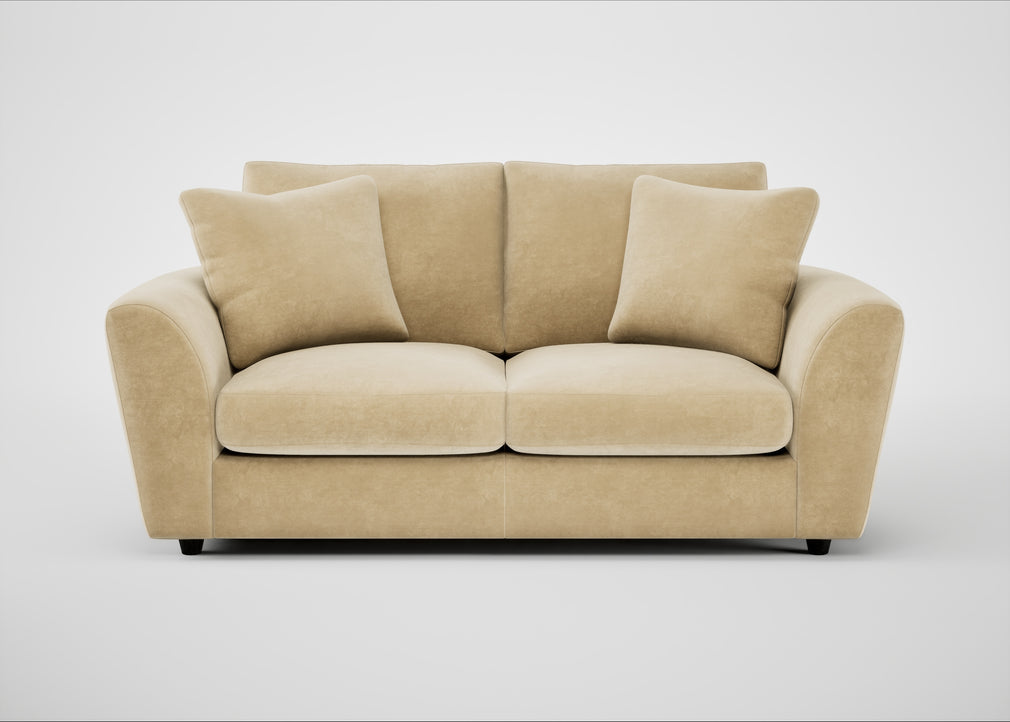 Snooze 3 Seater Sofa Smart Luxe Velvet Biscuit