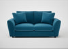 Snooze 3 Seater Sofa Smart Velvet Ocean Blue