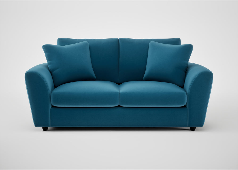 Snooze 3 Seater Sofa Smart Velvet Ocean Blue
