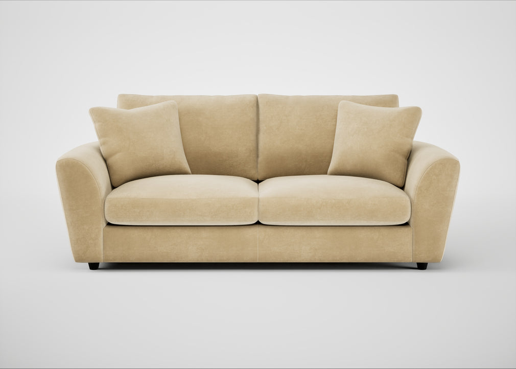 Snooze 4 Seater Sofa Smart Luxe Velvet Biscuit