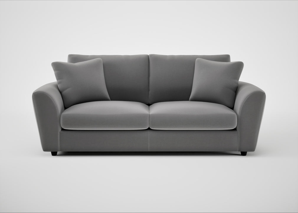 Snooze 4 Seater Sofa Smart Velvet Mercury