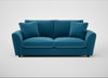 Snooze 4 Seater Sofa Smart Velvet Ocean Blue