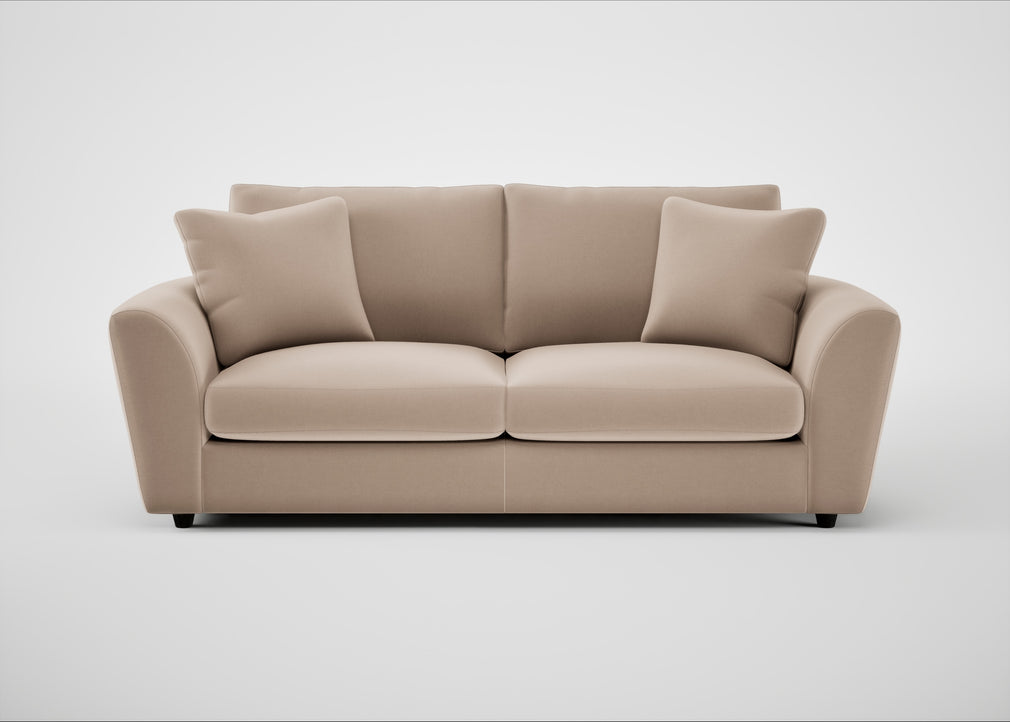 Snooze 4 Seater Sofa Smart Velvet Pebble