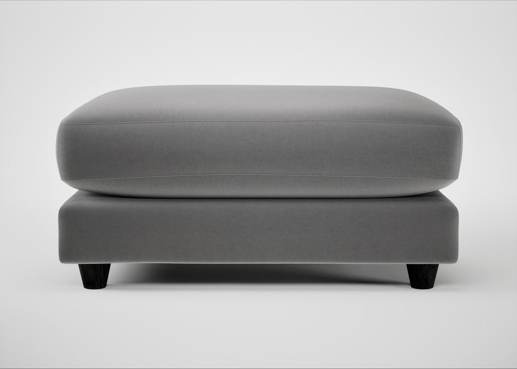 Snooze Footstool Smart Velvet Mercury