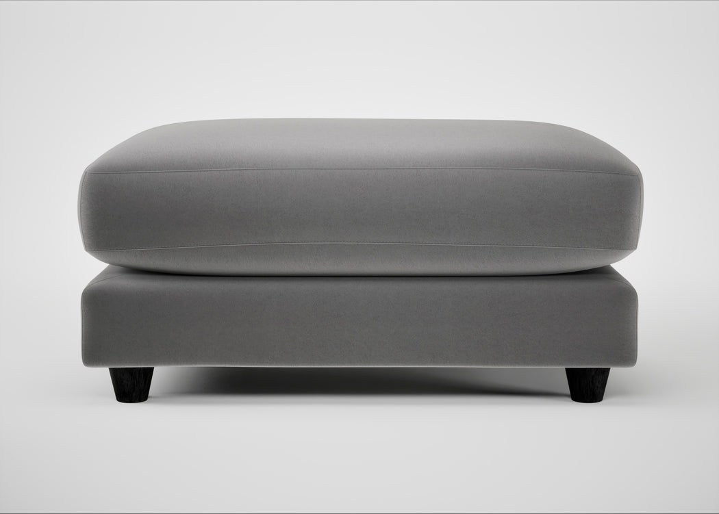 Snooze Footstool Smart Velvet Mercury