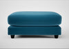 Snooze Footstool Smart Velvet Ocean Blue