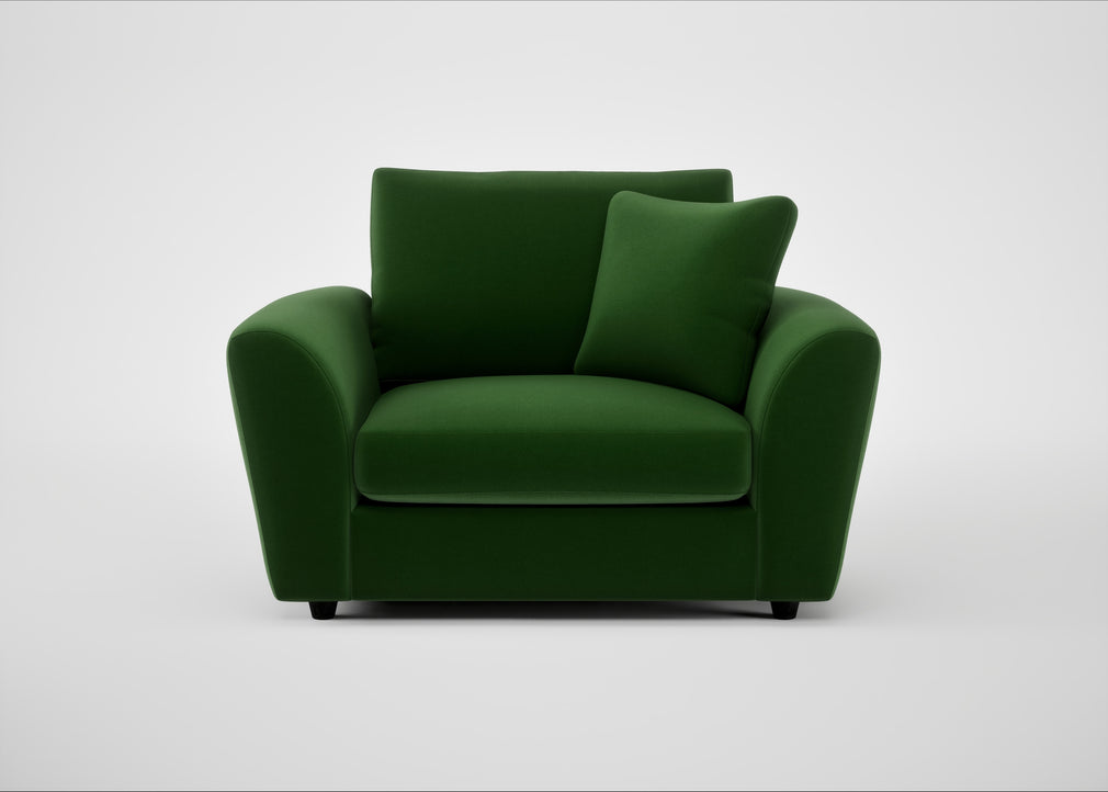 Snooze Loveseat Smart Velvet Forest