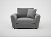 Snooze Loveseat Smart Velvet Mercury