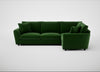 Snooze Right Hand Facing Corner Sofa Smart Velvet Forest