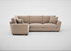 Snooze Left Hand Facing Corner Sofa Smart Velvet Pebble