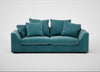 Cumulus 4 Seater Sofa Smart Luxe Velvet Airforce Blue
