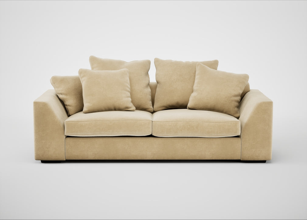 Cumulus 4 Seater Sofa Smart Luxe Velvet Biscuit