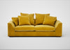Cumulus 4 Seater Sofa Smart Luxe Velvet Canary