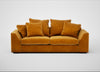 Cumulus 4 Seater Sofa Smart Luxe Velvet Cognac