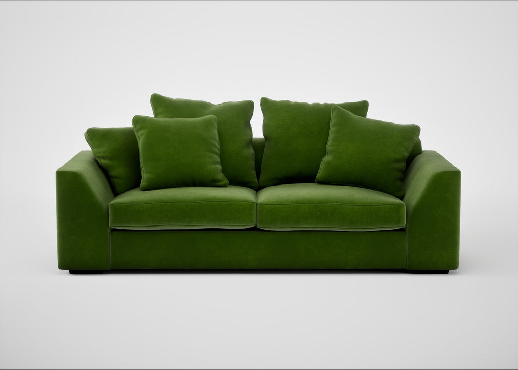 Cumulus 4 Seater Sofa Smart Luxe Velvet Grass
