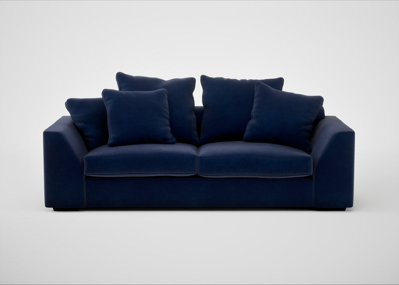 Cumulus 4 Seater Sofa Smart Luxe Velvet Midnight