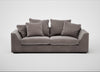 Cumulus 4 Seater Sofa Smart Luxe Velvet Mushroom