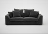 Cumulus 4 Seater Sofa Smart Luxe Velvet Nickel