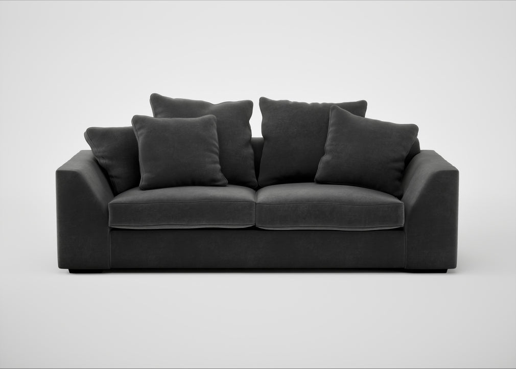 Cumulus 4 Seater Sofa Smart Luxe Velvet Nickel