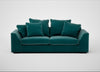 Cumulus 4 Seater Sofa Smart Luxe Velvet Ocean Green