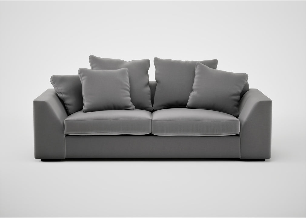 Cumulus 4 Seater Sofa Smart Velvet Mercury
