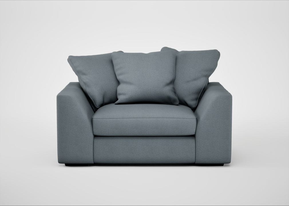 Cumulus Loveseat Capelo Linen-Cotton Mineral