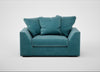 Cumulus Loveseat Smart Luxe Velvet Airforce Blue