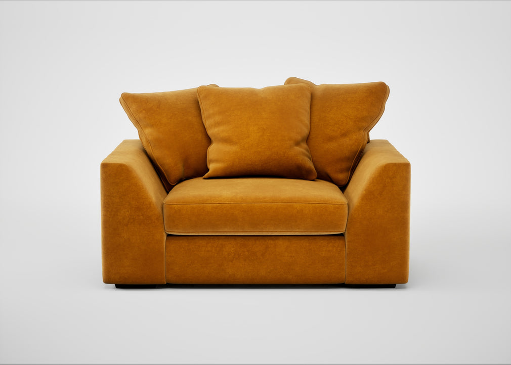 Cumulus Loveseat Smart Luxe Velvet Cognac