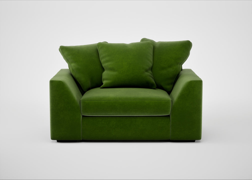 Cumulus Loveseat Smart Luxe Velvet Grass