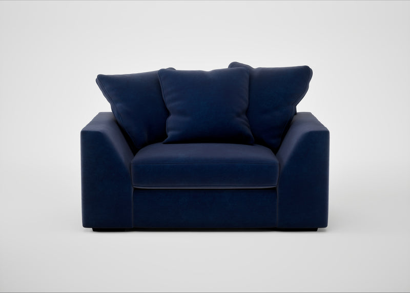 Cumulus Loveseat Smart Luxe Velvet Midnight