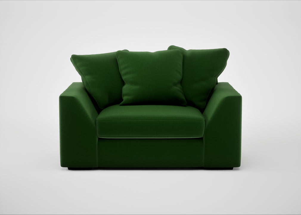 Cumulus Loveseat Smart Velvet Forest