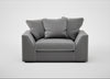 Cumulus Loveseat Smart Velvet Mercury