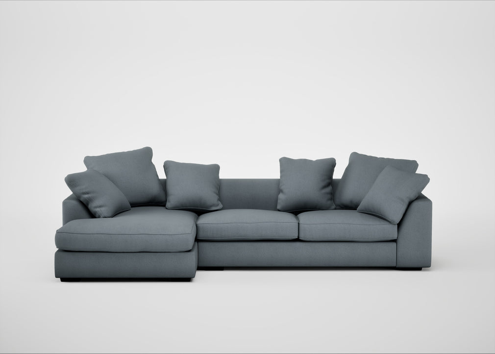 Cumulus Left Hand Facing Corner Sofa Capelo Linen-Cotton Mineral