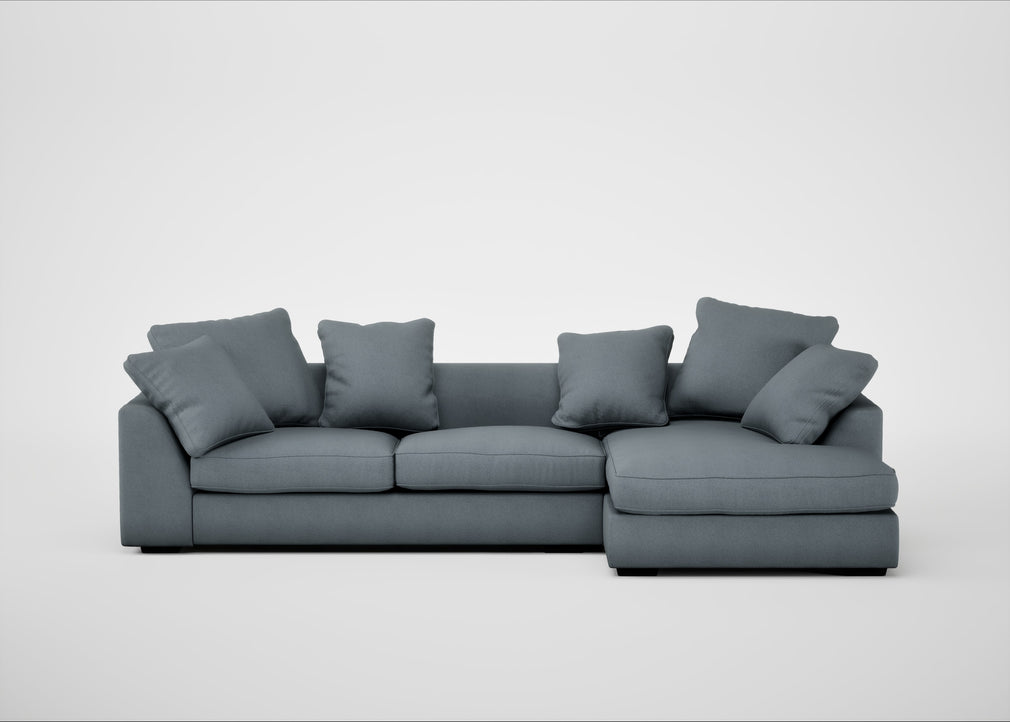Cumulus Right Hand Facing Corner Sofa Capelo Linen-Cotton Mineral