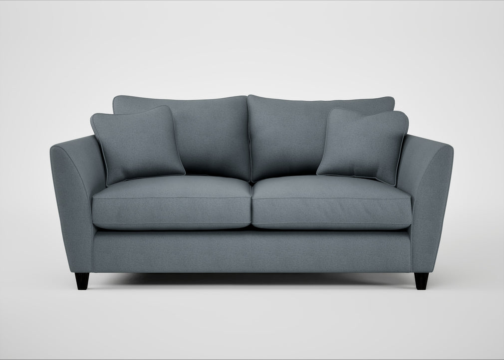 Torino 3 Seater Sofa Capelo Linen-Cotton Mineral / Black
