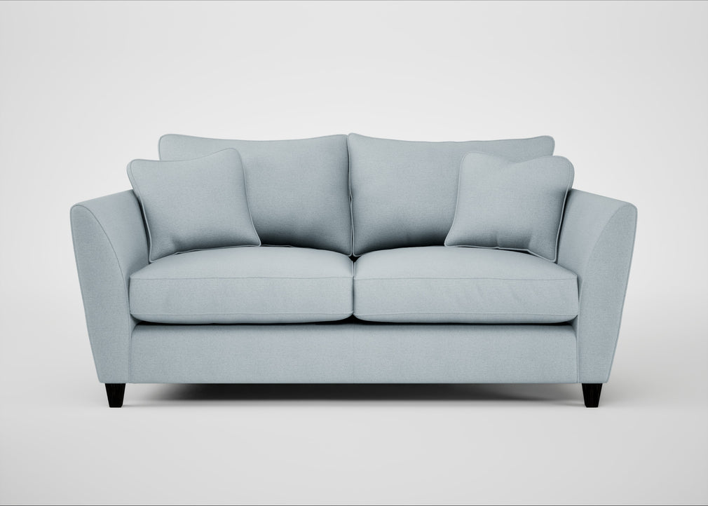 Torino 3 Seater Sofa Capelo Linen-Cotton Sea Shanty / Black