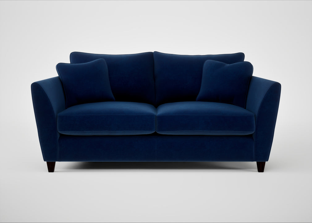 Torino 3 Seater Sofa Smart Velvet Dusk / Black