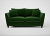 Torino 3 Seater Sofa Smart Velvet Forest / Black