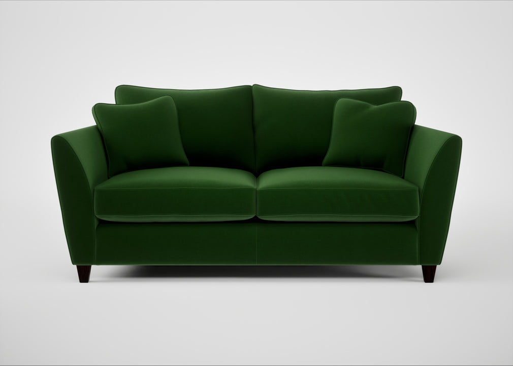 Torino 3 Seater Sofa Smart Velvet Forest / Black