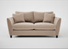 Torino 3 Seater Sofa Smart Velvet Pebble / Black
