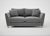 Torino 3 Seater Sofa Smart Velvet Mercury / Natural